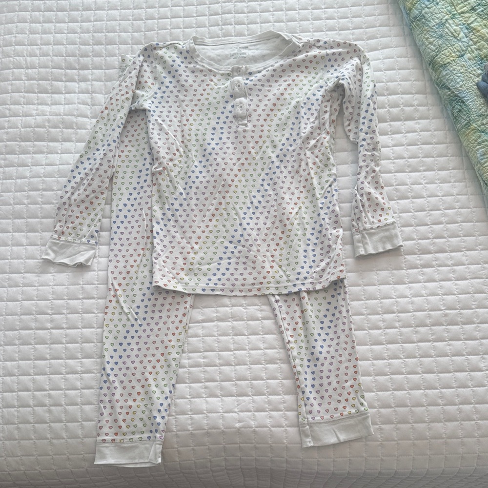 Roller Rabbit Multicolor Heart Kids Pajama Set